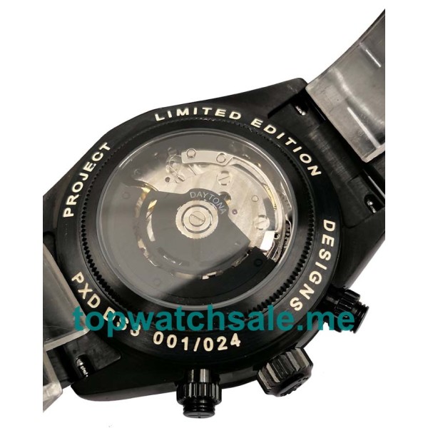 Replica Rolex Daytona 116520 UK - 40MM Steel Male Rolex Daytona Replica Watches - Blingwatches.co.uk