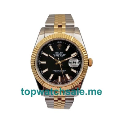 Replica Rolex Datejust II 116333 EW UK - 41MM Steel & Yellow Gold Male Rolex Datejust II Replica Watches - Blingwatches.co.uk