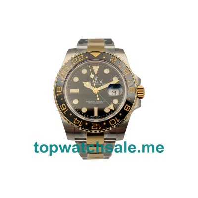Replica Rolex GMT-Master II 116713 LN UK - 40MM Steel & Gold Male Rolex GMT-Master II Replica Watches - Blingwatches.co.uk