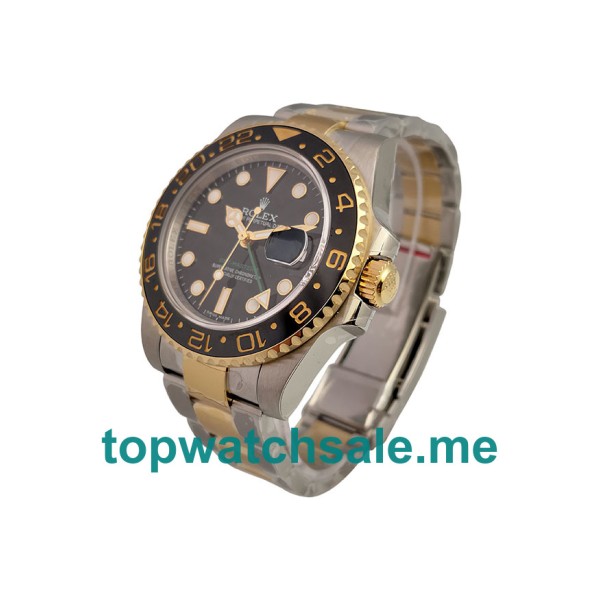 Replica Rolex GMT-Master II 116713 LN UK - 40MM Steel & Gold Male Rolex GMT-Master II Replica Watches - Blingwatches.co.uk