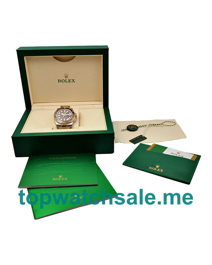 Replica Rolex GMT-Master II 116713 LN UK - 40MM Steel & Gold Male Rolex GMT-Master II Replica Watches - Blingwatches.co.uk