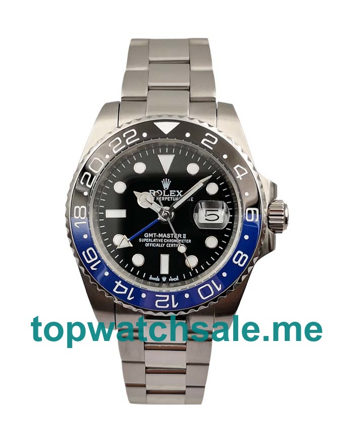 Replica Rolex GMT-Master II 116710 UK - 40MM Steel Male Rolex GMT-Master II Replica Watches - Blingwatches.co.uk