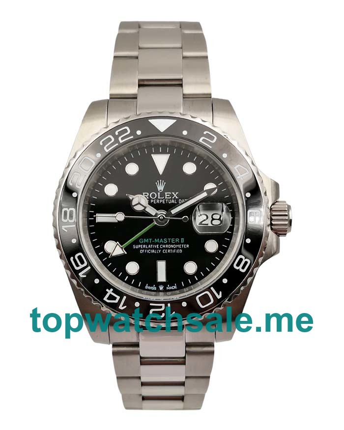Replica Rolex GMT-Master II 116710 LN UK - 40MM Steel Male Rolex GMT-Master II Replica Watches - Blingwatches.co.uk