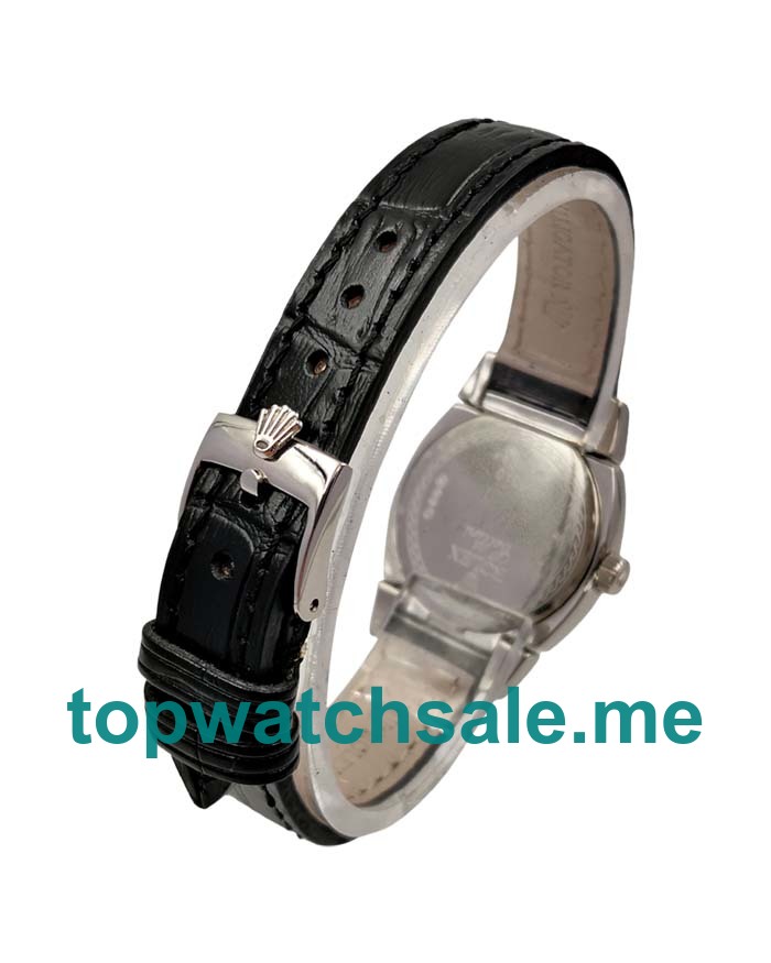 Replica Rolex Cellini 5310 UK - 25MM White Gold Female Rolex Cellini Replica Watches - Blingwatches.co.uk