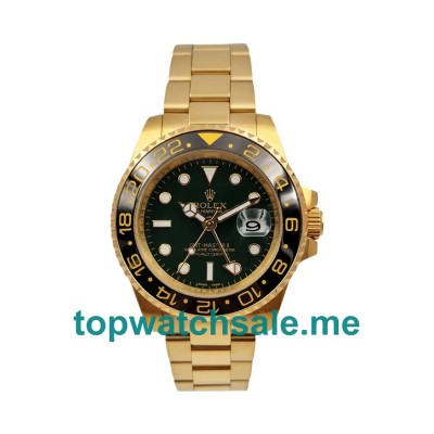 Replica Rolex GMT-Master II 116718 UK - 40MM Gold Male Rolex GMT-Master II Replica Watches - Blingwatches.co.uk