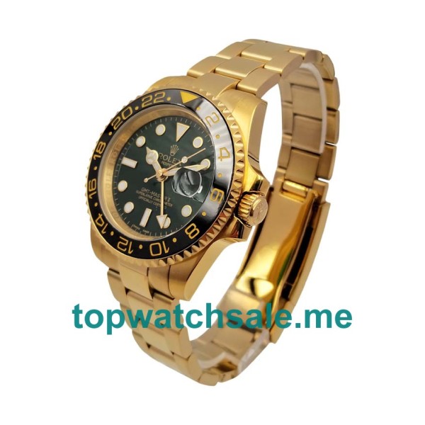 Replica Rolex GMT-Master II 116718 UK - 40MM Gold Male Rolex GMT-Master II Replica Watches - Blingwatches.co.uk