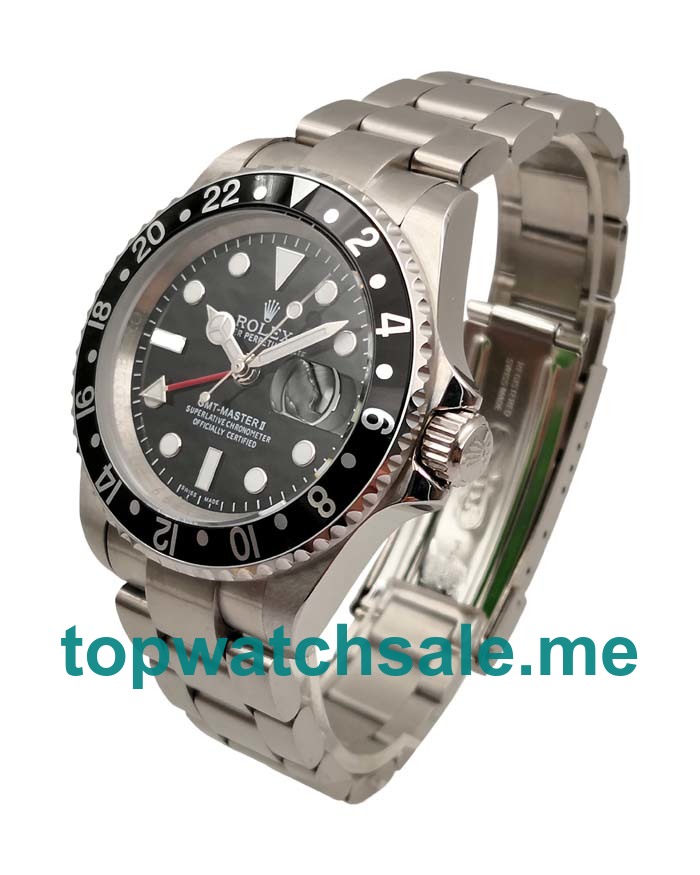 Replica Rolex GMT-Master II 16710 LN UK - 40MM Steel Male Rolex GMT-Master II Replica Watches - Blingwatches.co.uk