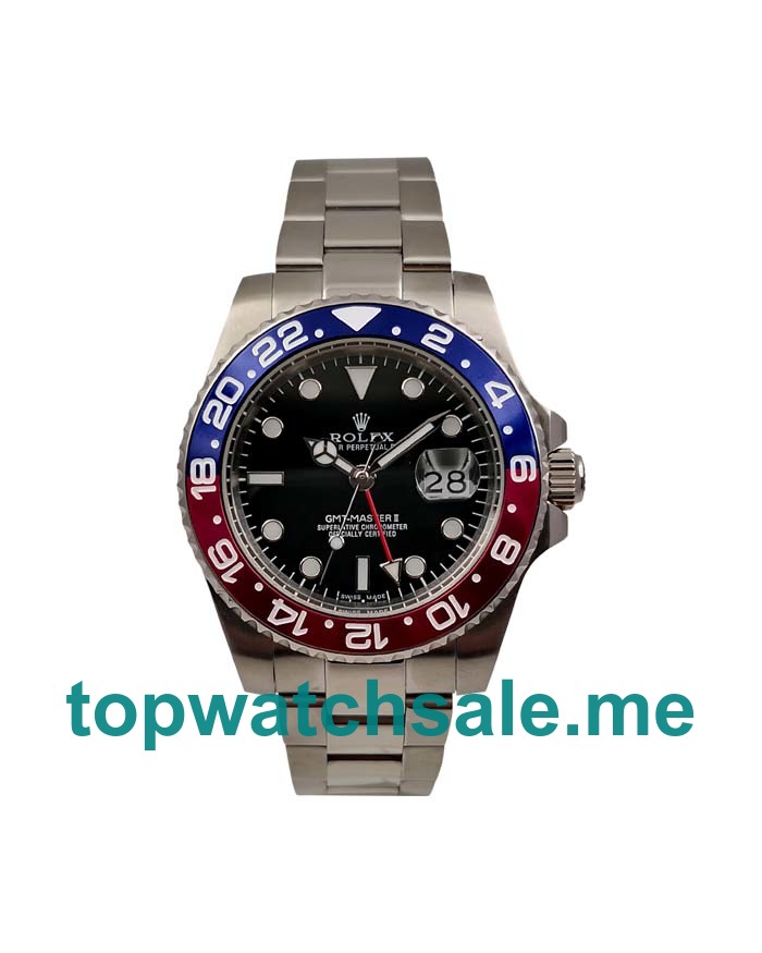 Replica Rolex GMT-Master II 116719 BLRO UK - 40MM White Gold Male Rolex GMT-Master II Replica Watches - Blingwatches.co.uk