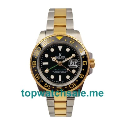 Replica Rolex GMT-Master II 116713 LN UK - 40MM Steel & Gold Male Rolex GMT-Master II Replica Watches - Blingwatches.co.uk