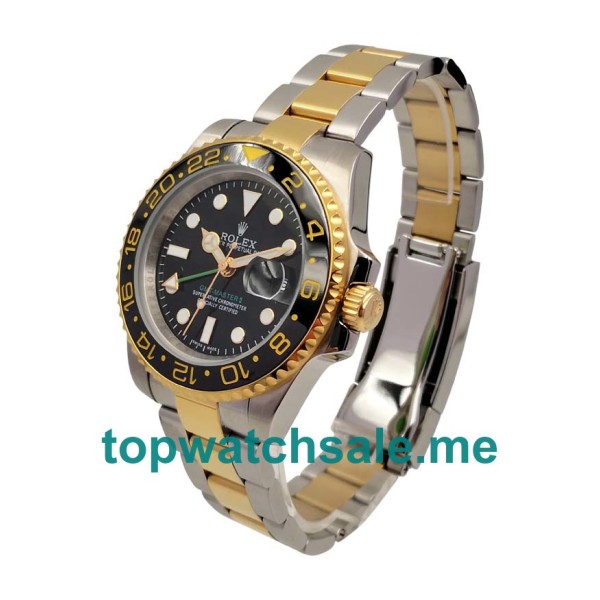 Replica Rolex GMT-Master II 116713 LN UK - 40MM Steel & Gold Male Rolex GMT-Master II Replica Watches - Blingwatches.co.uk