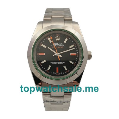 Replica Rolex Milgauss 116400GV UK - 41MM Steel Male Rolex Milgauss Replica Watches - Blingwatches.co.uk