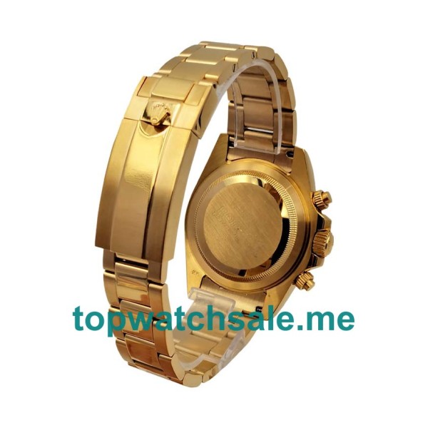 Replica Rolex Daytona 116598 RBOW UK - 40MM Gold Male Rolex Daytona Replica Watches - Blingwatches.co.uk