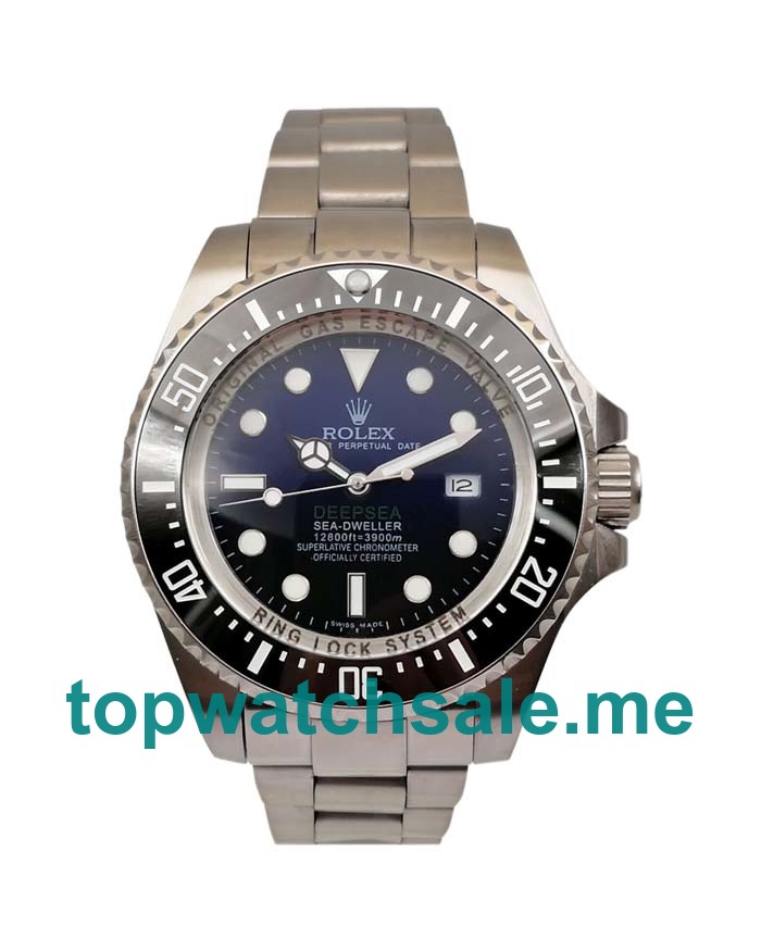 Replica Rolex Sea-Dweller Deepsea 116660 UK - 44MM Steel Male Rolex Sea-Dweller Deepsea Replica Watches - Blingwatches.co.uk