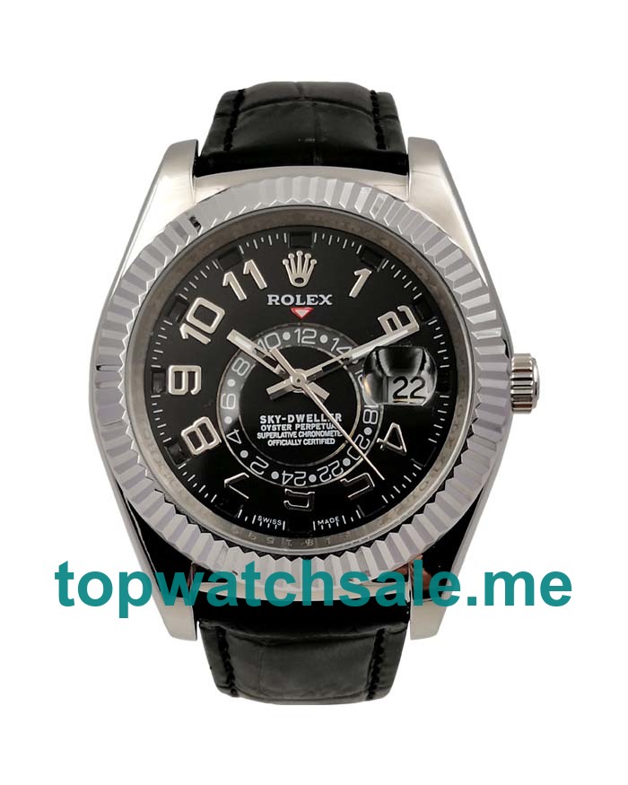 Replica Rolex Sky-Dweller 326139 UK - 40.5MM White Gold Male Rolex Sky-Dweller Replica Watches - Blingwatches.co.uk