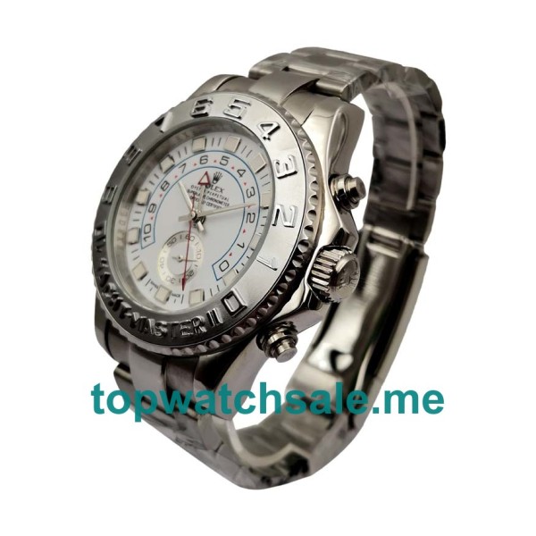 Replica Rolex Yacht-Master II 116689 UK - 44MM White Gold Male Rolex Yacht-Master II Replica Watches - Blingwatches.co.uk