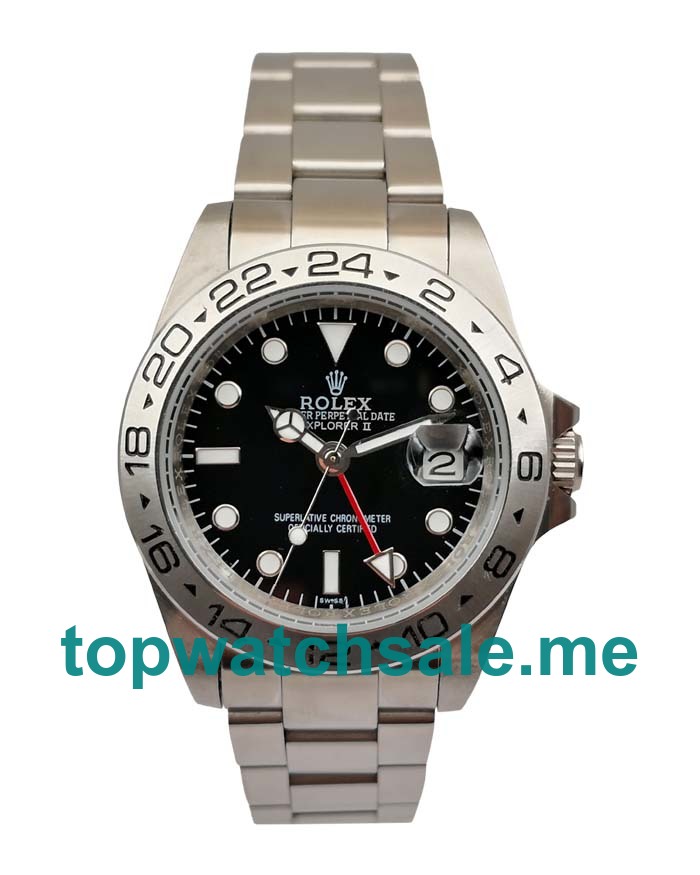 Replica Rolex Explorer II 16570 UK- 40MM Steel Male Rolex Explorer II Replica Watches - Blingwatches.co.uk