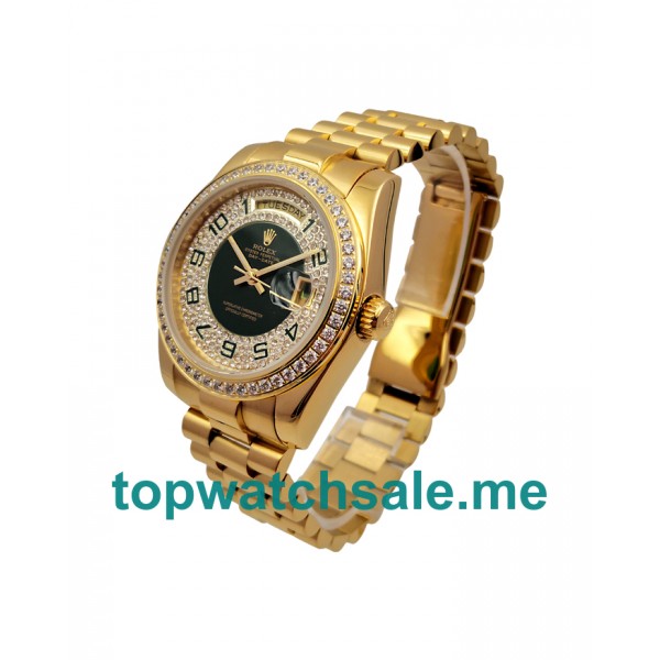 Replica Rolex Day-Date 118348 UK - 36MM Gold Male Rolex Day-Date Replica Watches - Blingwatches.co.uk