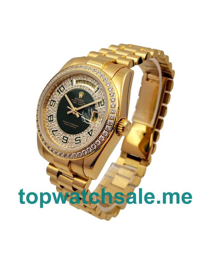 Replica Rolex Day-Date 118348 UK - 36MM Gold Male Rolex Day-Date Replica Watches - Blingwatches.co.uk