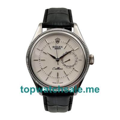 Replica Rolex Cellini 50519 UK - 39MM Steel Male Rolex Cellini Replica Watches - Blingwatches.co.uk