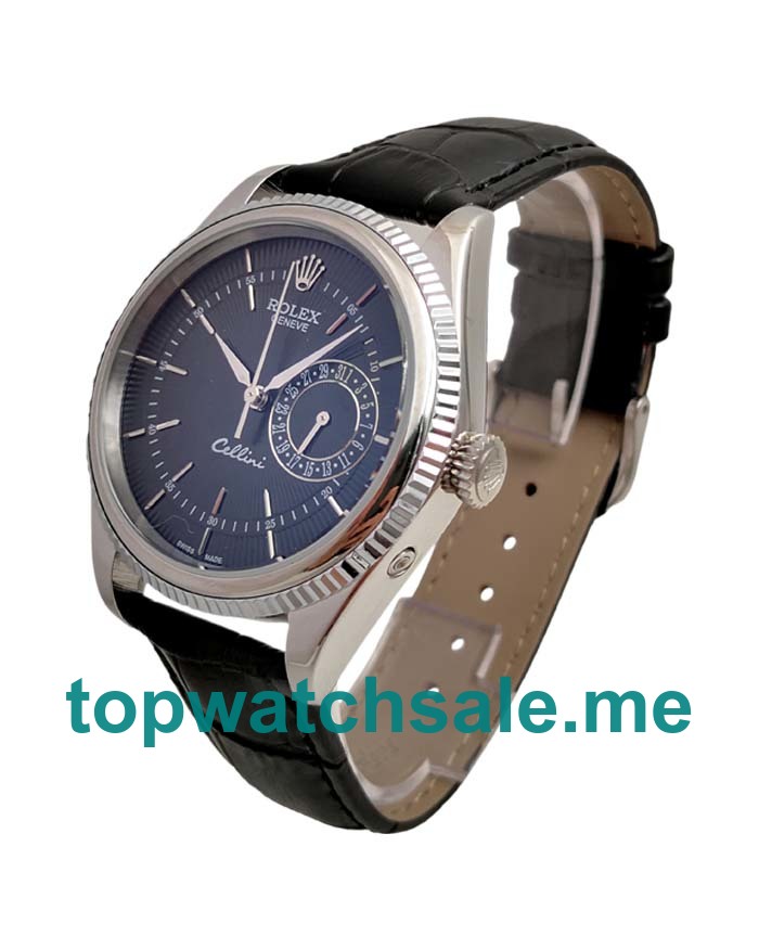 Replica Rolex Cellini 50519 UK - 39MM Steel Male Rolex Cellini Replica Watches - Blingwatches.co.uk