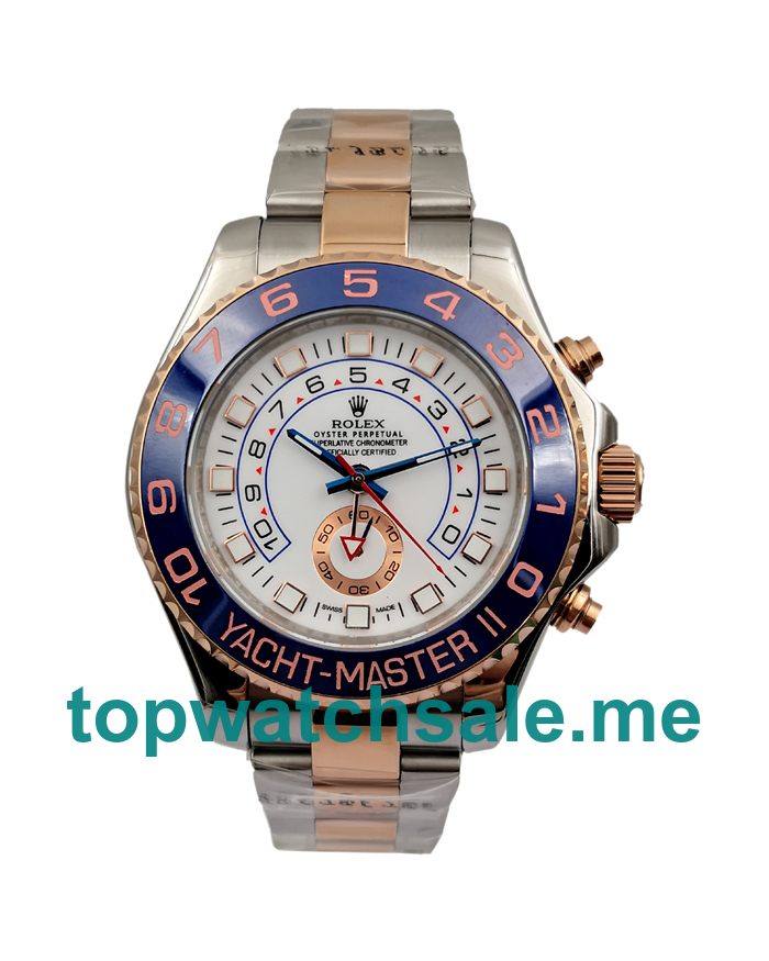 Replica Rolex Yacht-Master II 116681 UK - 44MM Steel & Rose Gold Male Rolex Yacht-Master II Replica Watches - Watchestop.me