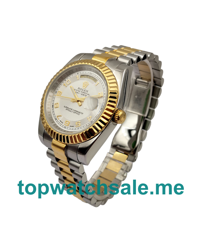Replica Rolex Day-Date II 218238 UK- 41MM Steel & Yellow Gold Male Rolex Day-Date II Replica Watches - Blingwatches.co.uk