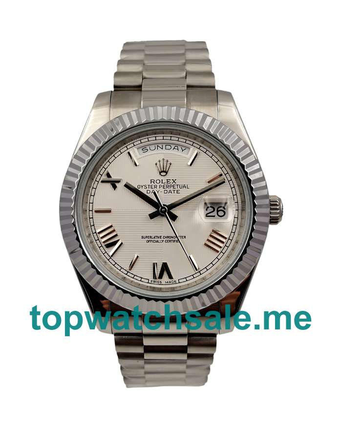 Replica Rolex Day-Date II 228239 UK- 41MM Steel Male Rolex Day-Date II Replica Watches - Blingwatches.co.uk