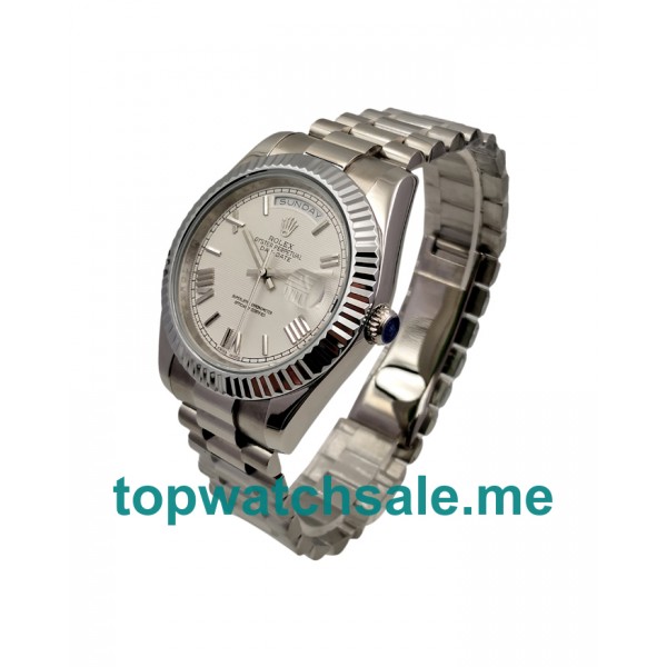 Replica Rolex Day-Date II 228239 UK- 41MM Steel Male Rolex Day-Date II Replica Watches - Blingwatches.co.uk