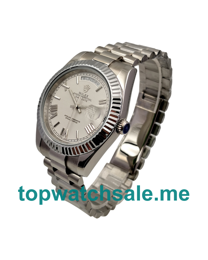 Replica Rolex Day-Date II 228239 UK- 41MM Steel Male Rolex Day-Date II Replica Watches - Blingwatches.co.uk