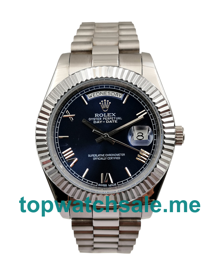 Replica Rolex Day-Date 228239 UK- 41MM Steel Male Rolex Day-Date Replica Watches - Blingwatches.co.uk