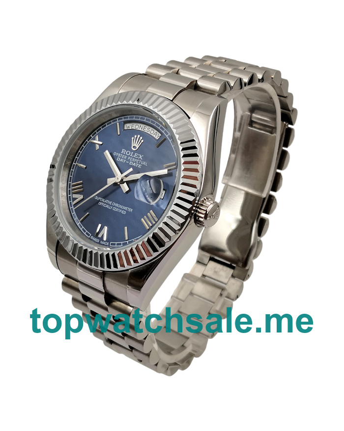 Replica Rolex Day-Date 228239 UK- 41MM Steel Male Rolex Day-Date Replica Watches - Blingwatches.co.uk