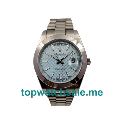 Replica Rolex Day-Date 228206 UK- 41MM Steel Male Rolex Day-Date Replica Watches - Blingwatches.co.uk