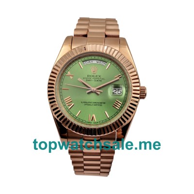 Replica Rolex Day-Date 228235 UK - 40MM Rose Gold Male Rolex Day-Date Replica Watches - Blingwatches.co.uk