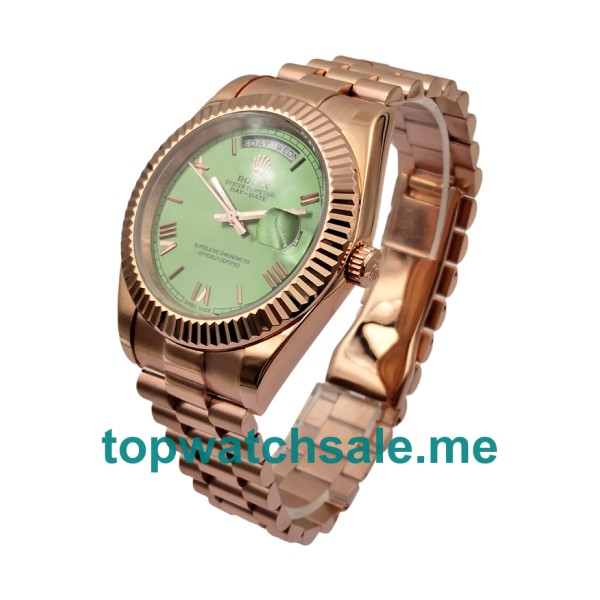 Replica Rolex Day-Date 228235 UK - 40MM Rose Gold Male Rolex Day-Date Replica Watches - Blingwatches.co.uk