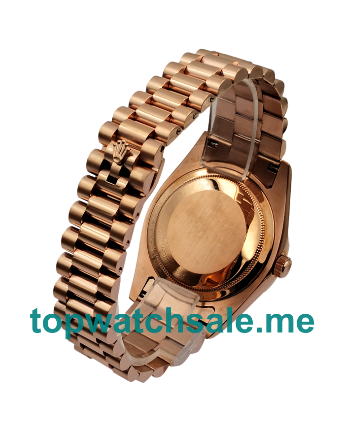 Replica Rolex Day-Date 228235 UK - 40MM Rose Gold Male Rolex Day-Date Replica Watches - Blingwatches.co.uk