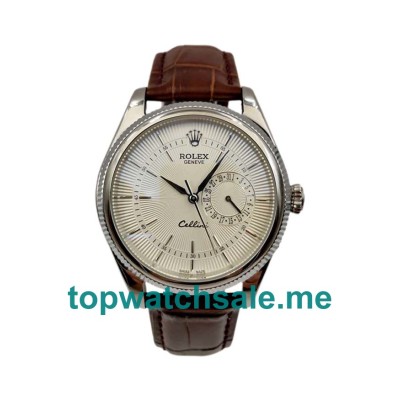 Replica Rolex Cellini 50519 UK - 39MM Steel Male Rolex Cellini Replica Watches - Blingwatches.co.uk