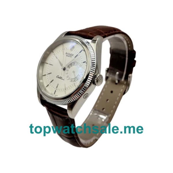 Replica Rolex Cellini 50519 UK - 39MM Steel Male Rolex Cellini Replica Watches - Blingwatches.co.uk