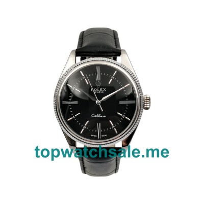 Replica Rolex Cellini 50509 UK - 39MM Steel Male Rolex Cellini Replica Watches - Blingwatches.co.uk