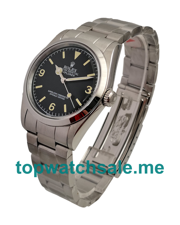 Replica Rolex Explorer 6610 UK - 36MM Steel Male Rolex Explorer Replica Watches - Blingwatches.co.uk