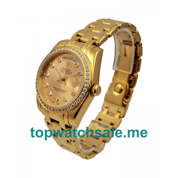 Replica Rolex Day-Date 18038 UK - 36MM Gold Male Rolex Day-Date Replica Watches - Blingwatches.co.uk