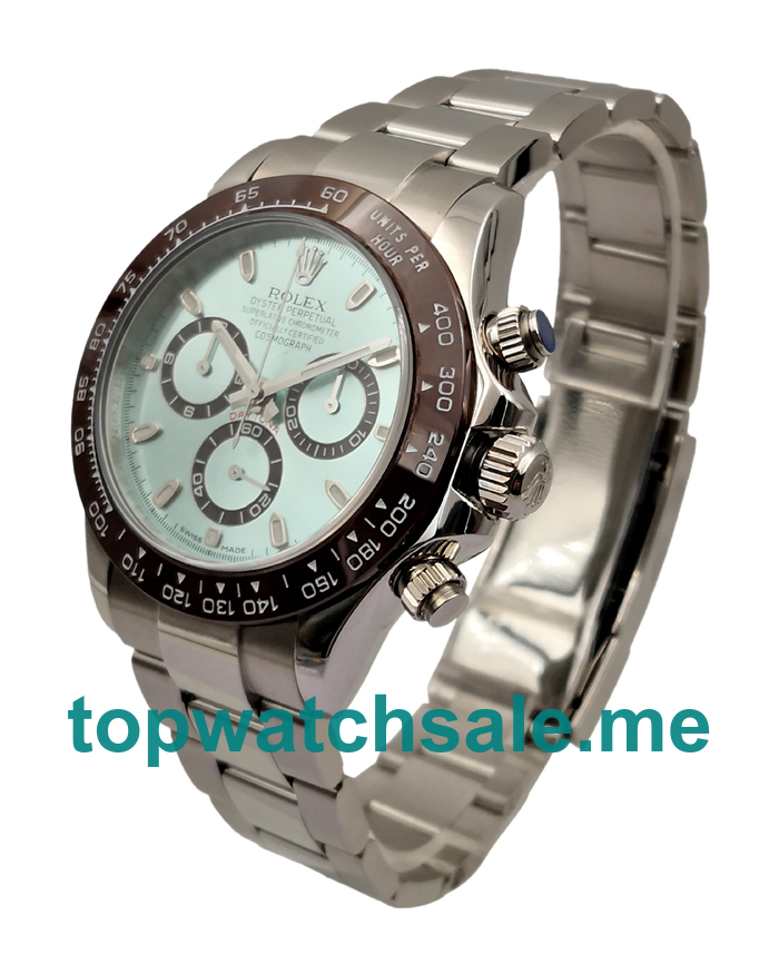 Replica Rolex Daytona 116506 UK - 40MM Steel Male Rolex Daytona Replica Watches - Blingwatches.co.uk