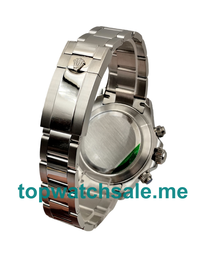 Replica Rolex Daytona 116506 UK - 40MM Steel Male Rolex Daytona Replica Watches - Blingwatches.co.uk