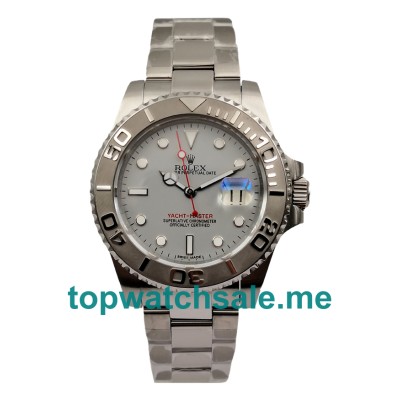 Replica Rolex Yacht-Master 16622 UK - 40MM Platinum & Steel Male Rolex Yacht-Master Replica Watches - Blingwatches.co.uk