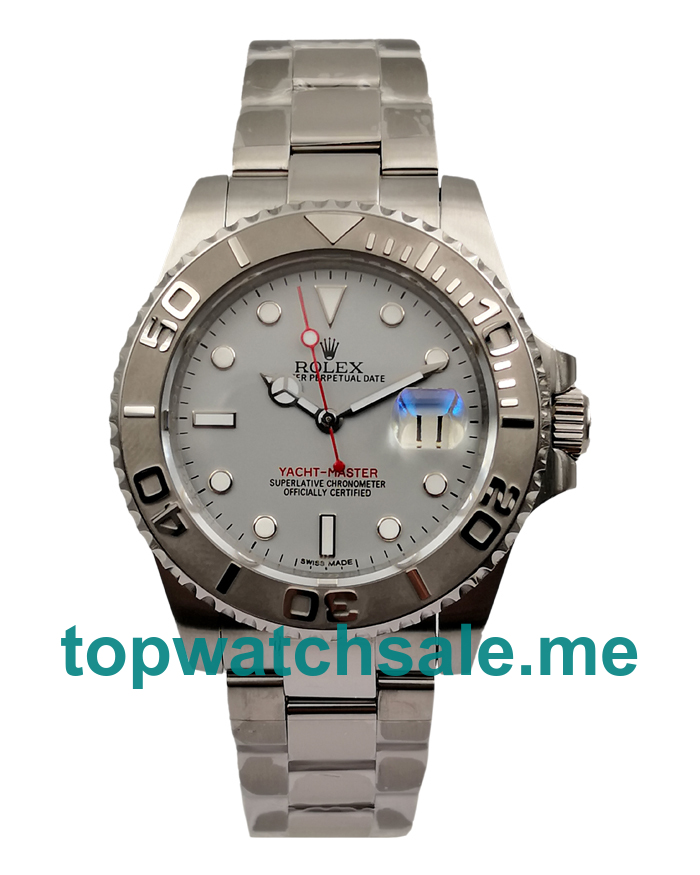 Replica Rolex Yacht-Master 16622 UK - 40MM Platinum & Steel Male Rolex Yacht-Master Replica Watches - Blingwatches.co.uk