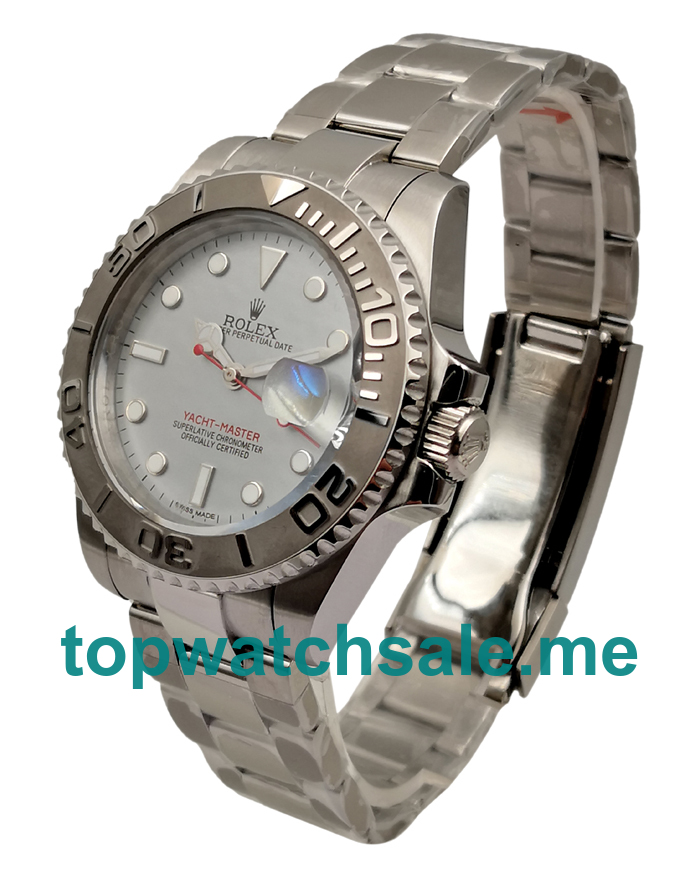 Replica Rolex Yacht-Master 16622 UK - 40MM Platinum & Steel Male Rolex Yacht-Master Replica Watches - Blingwatches.co.uk