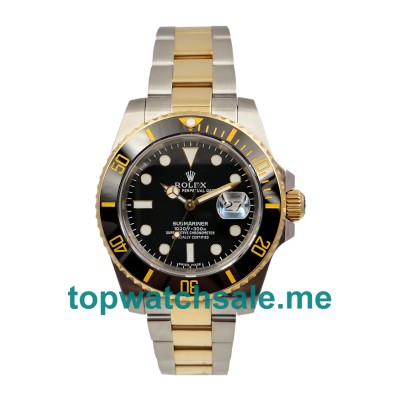 Replica Rolex Submariner 116613 LN UK - 40MM Gold & Steel Male Rolex Submariner Replica Watches - Blingwatches.co.uk