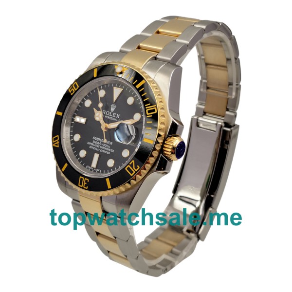 Replica Rolex Submariner 116613 LN UK - 40MM Gold & Steel Male Rolex Submariner Replica Watches - Blingwatches.co.uk