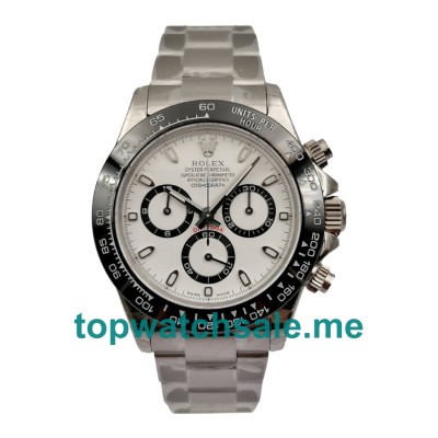Replica Rolex Daytona 116500 UK - 40MM Steel Male Rolex Daytona Replica Watches - Blingwatches.co.uk
