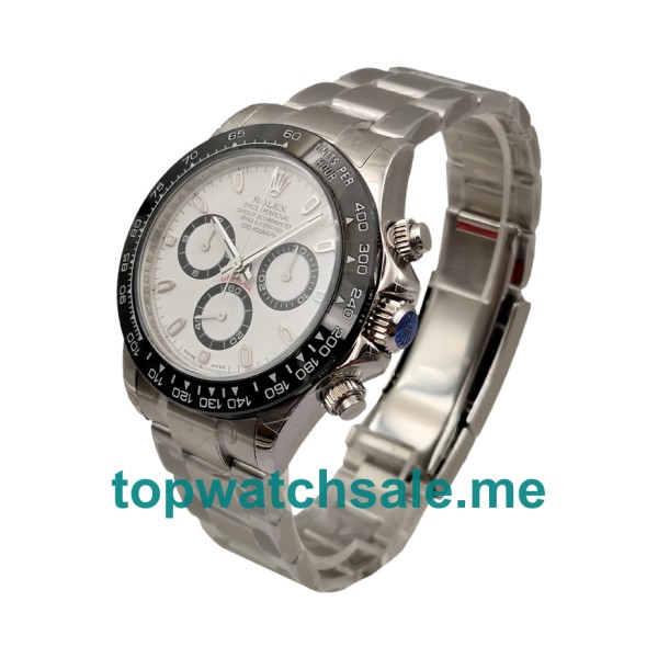 Replica Rolex Daytona 116500 UK - 40MM Steel Male Rolex Daytona Replica Watches - Blingwatches.co.uk