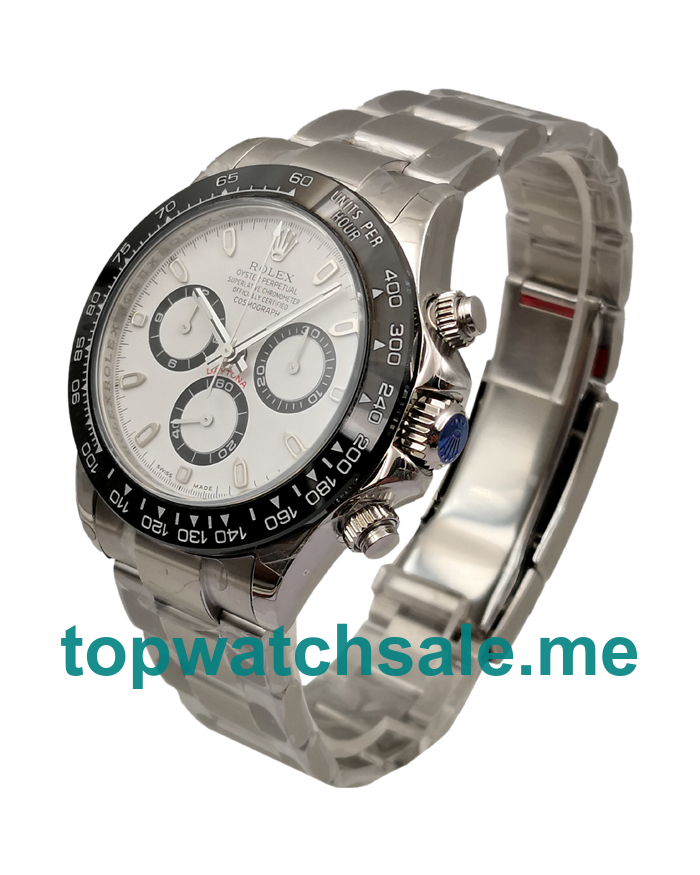 Replica Rolex Daytona 116500 UK - 40MM Steel Male Rolex Daytona Replica Watches - Blingwatches.co.uk